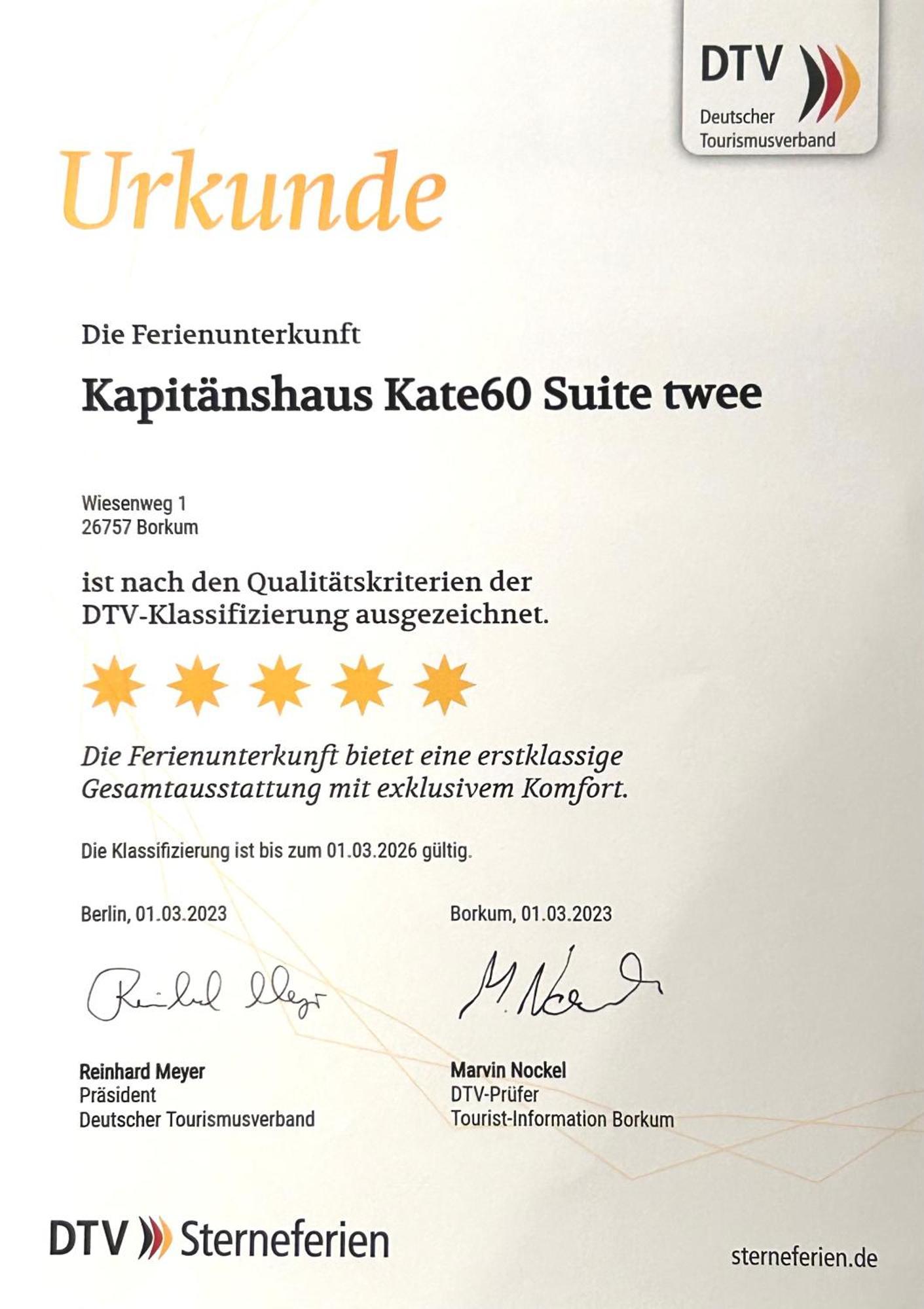 Kapitaenshaus Kate60 Villa Borkum Exterior photo